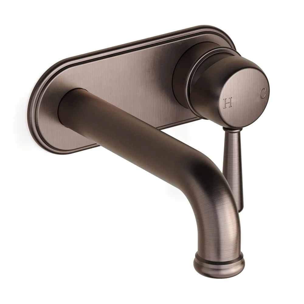 Cascade Back Plate Bath Mixer Set 150 Spout