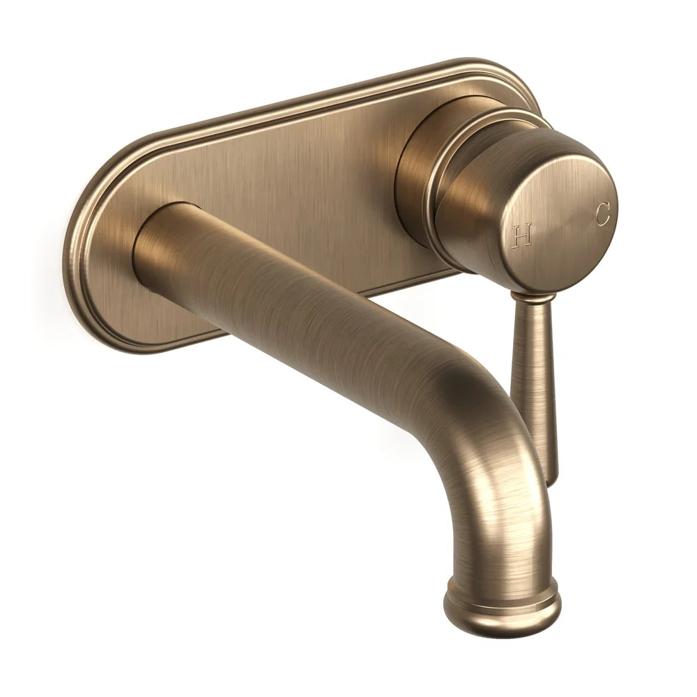 Cascade Back Plate Bath Mixer Set 150 Spout