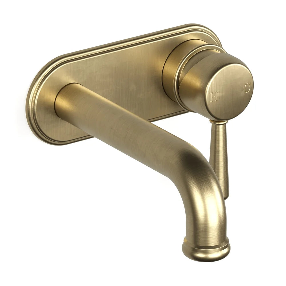 Cascade Back Plate Bath Mixer Set 150 Spout
