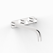 Figura Key Wall Tap Set including 200mm Spout