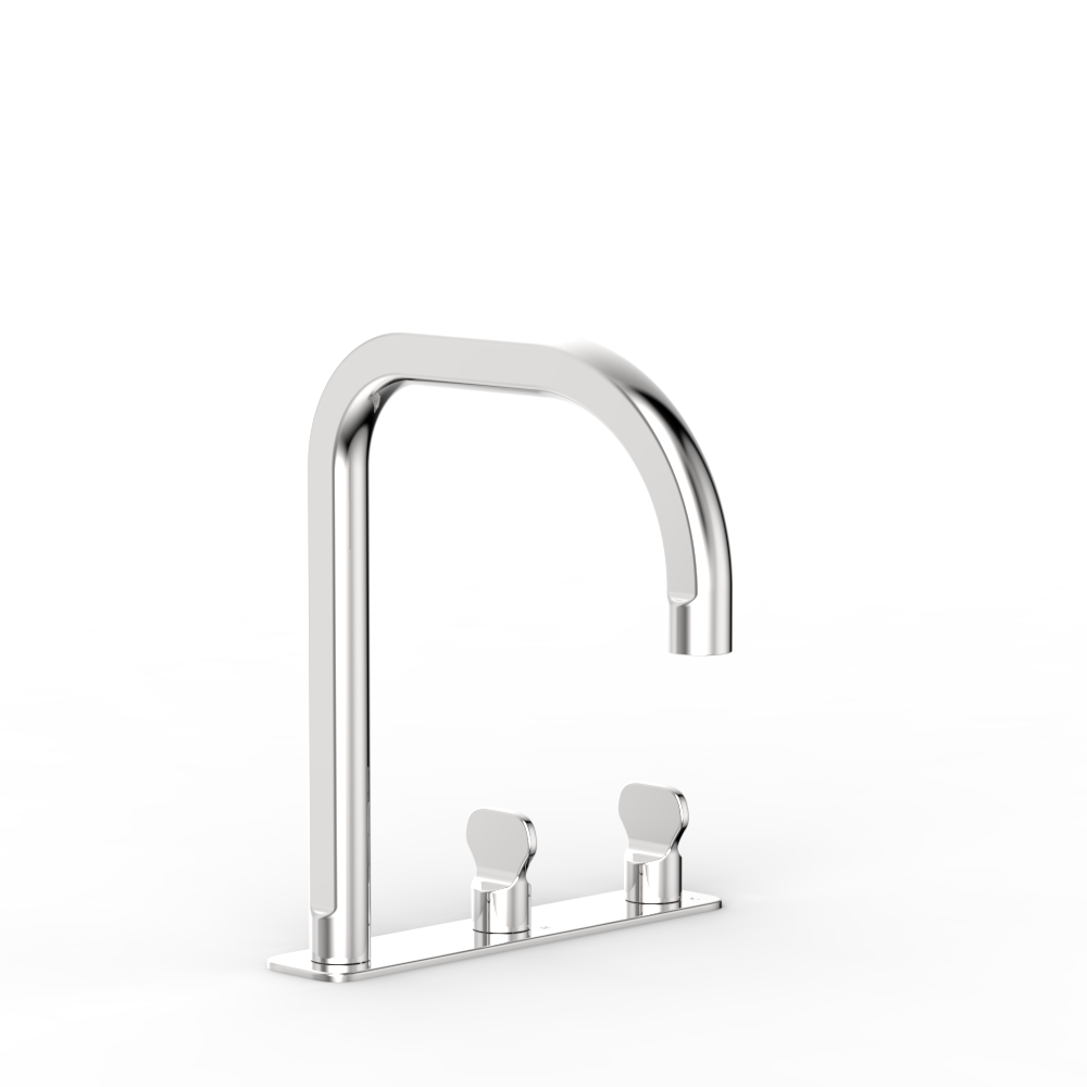 Figura Key Deck Mount Basin Tap Set