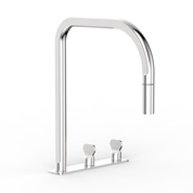 Figura Key Deck Mount Sink Tap Set with Pull Out Spray