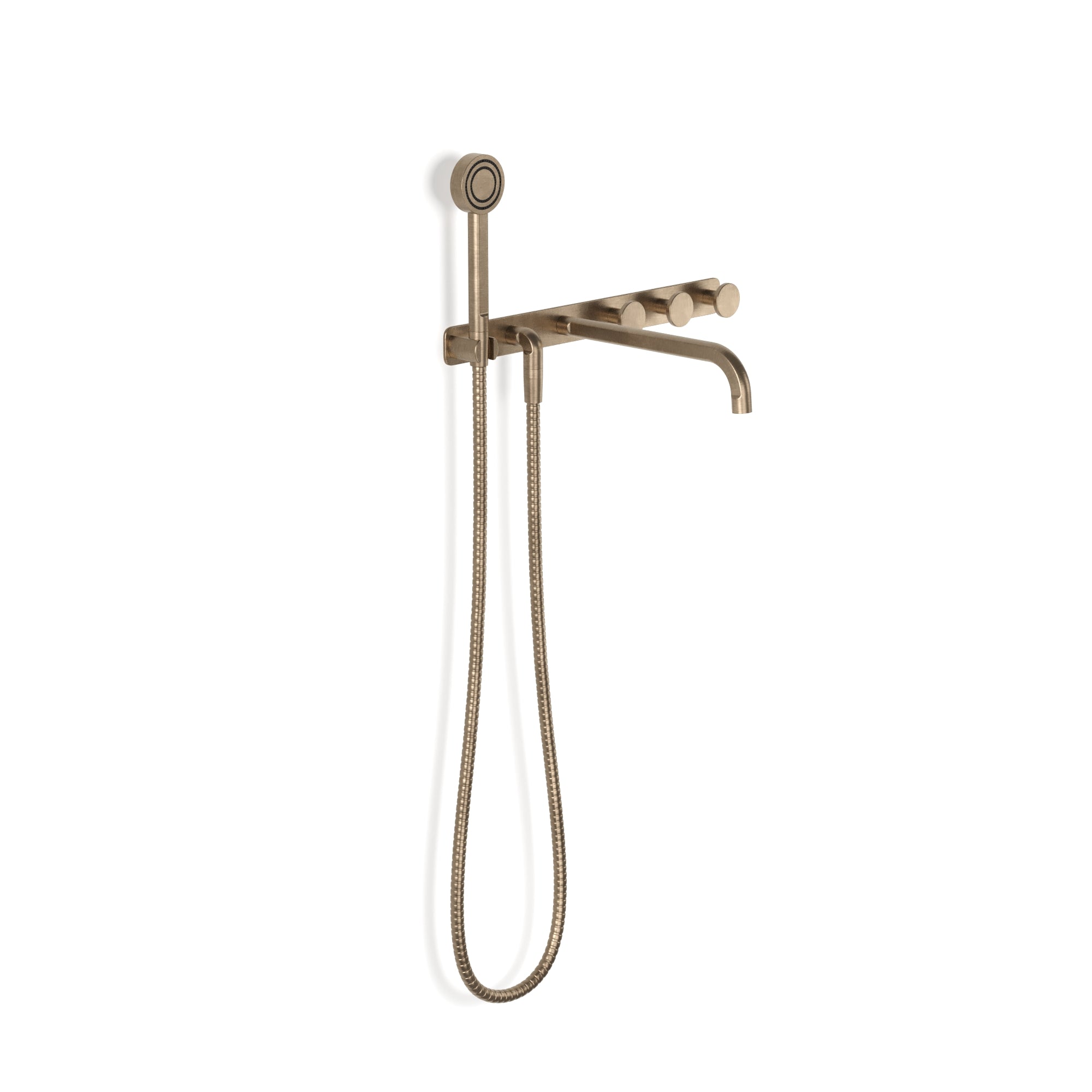 Figura Disc Wall Bath & Shower Tap System 250mm Spout including Hand Shower