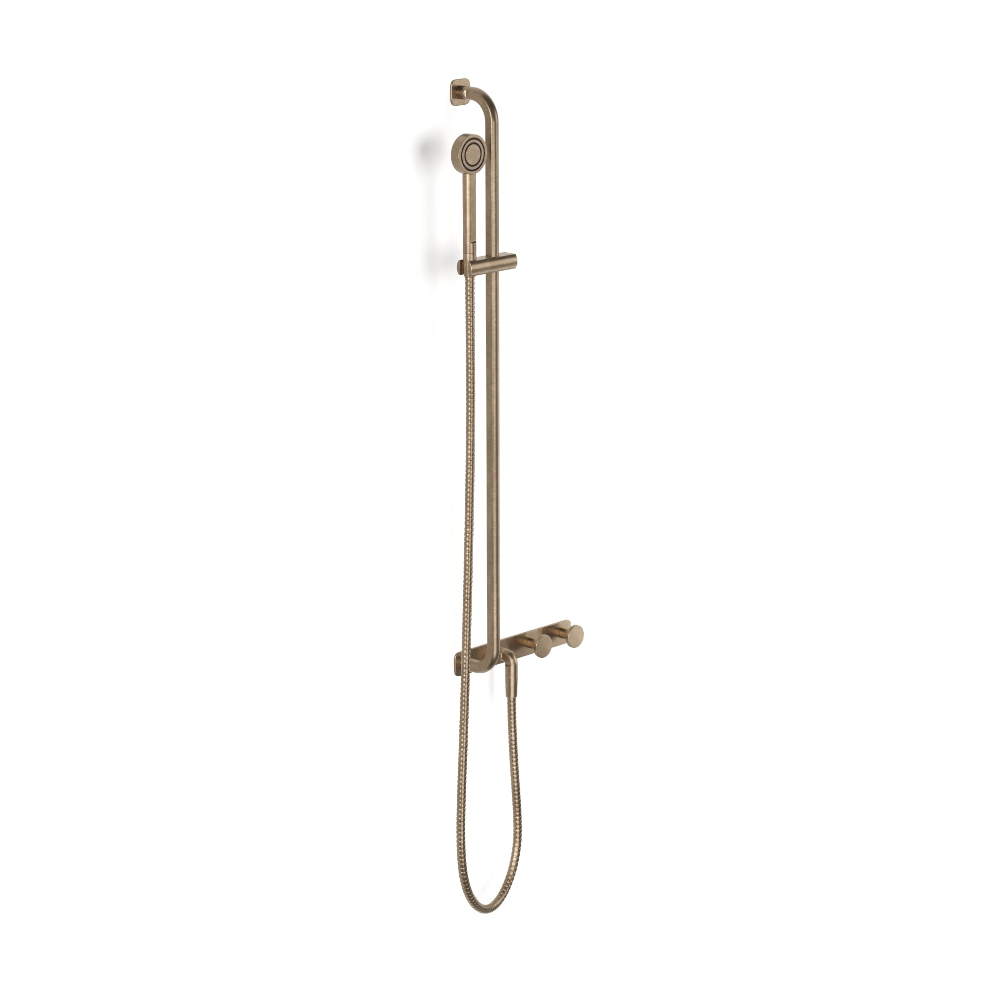 Figura Disc Wall Shower Tap System including Tap Set and Handshower
