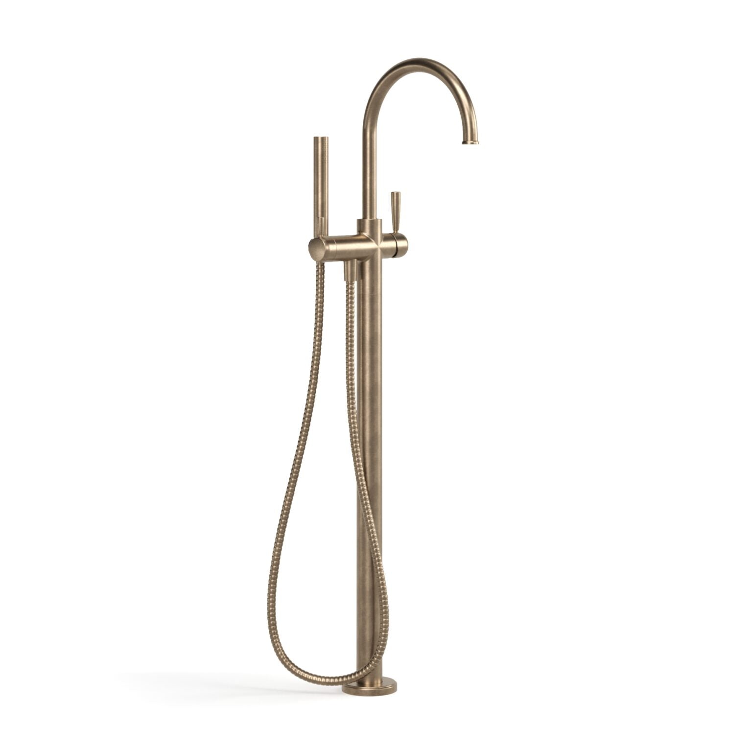 Bremont Floor Bath Mixer Curve W. Micro Handshower