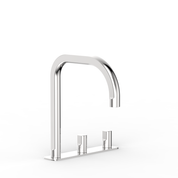 Figura Form Deck Mount Basin Tap Set