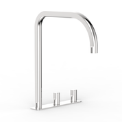 Figura Form Deck Mount Tall Basin Tap Set