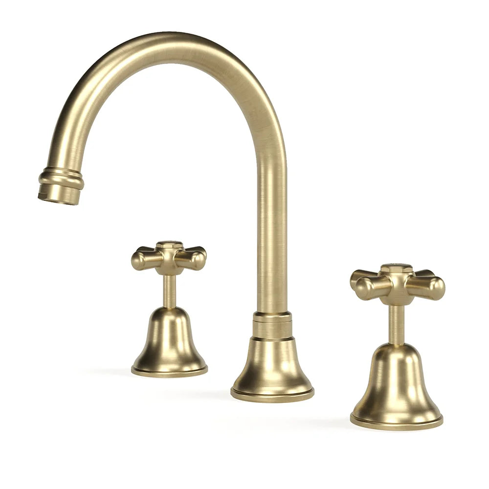 Cascade Sink Set, Cross Handles