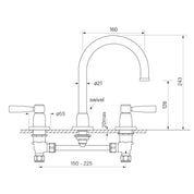 Bremont Lever Basin Set