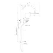 Bremont Dual Shower 600 Crv 90Rnd, 250