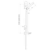 Bremont Slide Shower, 900mm Rail, Micro Hand Shower