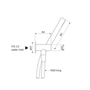 Pegasi Micro Hand Shower on Adjustable Hook