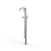 Pegasi Floor Bath Mixer - Square Spout with Hand Shower