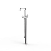 Pegasi Floor Bath Mixer - Square Spout with Micro Hand Shower