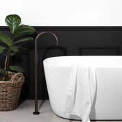 Pegasi Floor Bath Spout - Goose Neck