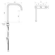 Figura Form Deck Mount Sink Tap Set