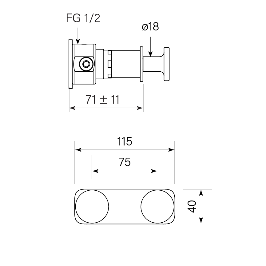 Figura Disc Wall Taps