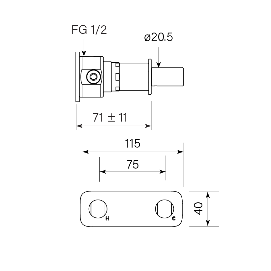 Figura Form Wall Taps