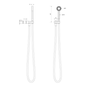 Figura Shower On Adjustable Hook