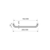 Figura Cabinet Pull 200mm