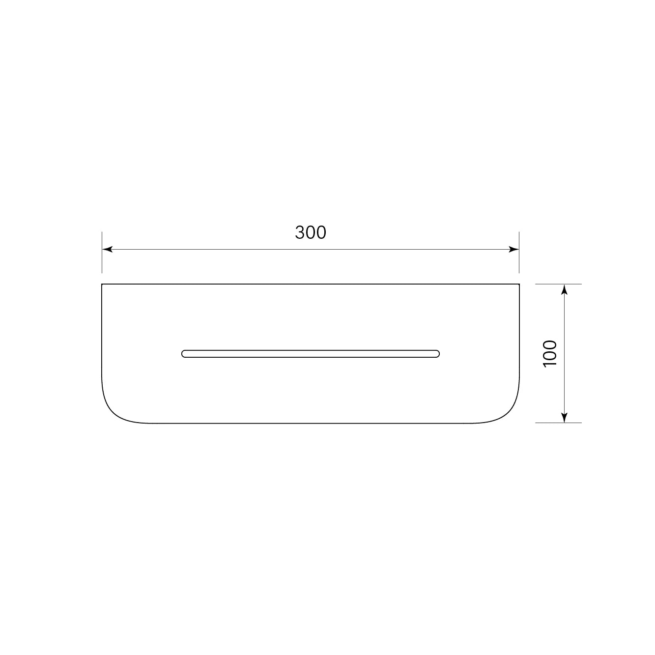 Figura Shower Shelf 300mm