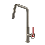 Gessi Officine V Square Goose Neck Pull Out Mixer