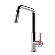 Gessi Officine V Square Goose Neck Pull Out Mixer
