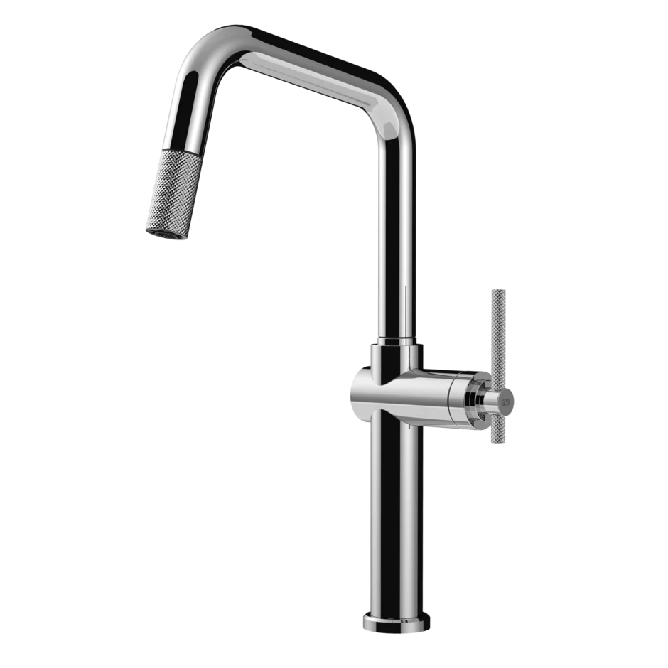 Habito Square Goose Neck Pull Out Mixer