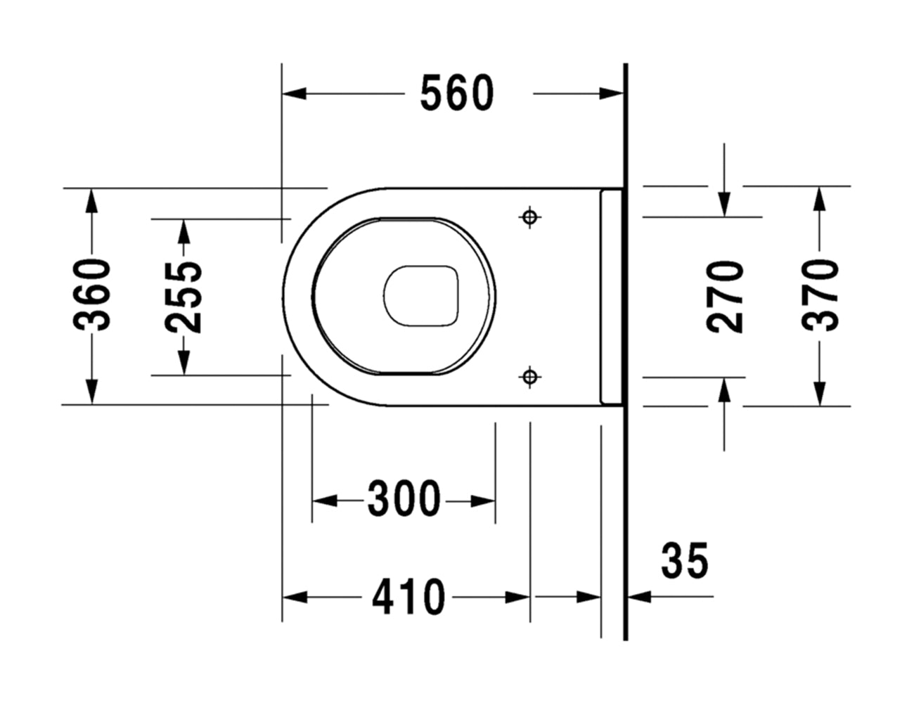 Starck 3 Wall Face Pan