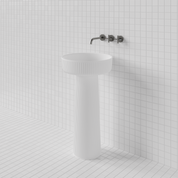 Flute Pedestal Basin