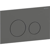 Geberit Sigma 40 Slimline Flushplate - Brushed Gunmetal Easy to Clean Coating