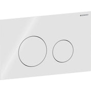 Geberit Sigma 40 Slimline Flushplate - White Glossy Glass