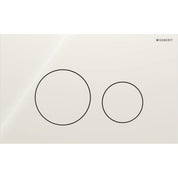 Geberit Sigma 40 Slimline Flushplate - Sand Grey Glossy Glass