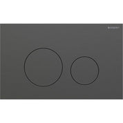 Geberit Sigma 40 Slimline Flushplate - Brushed Gunmetal Easy to Clean Coating