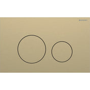 Geberit Sigma 40 Slimline Flushplate - Brushed Brass Coloured Easy to Clean Coating