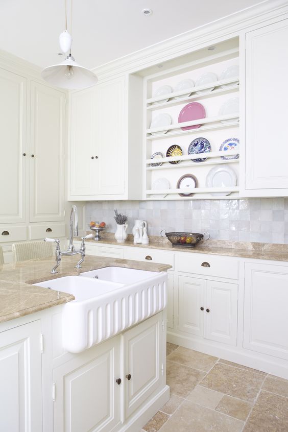 Shaws Ribchester 800mm Double Bowl Fireclay Butlers Sink