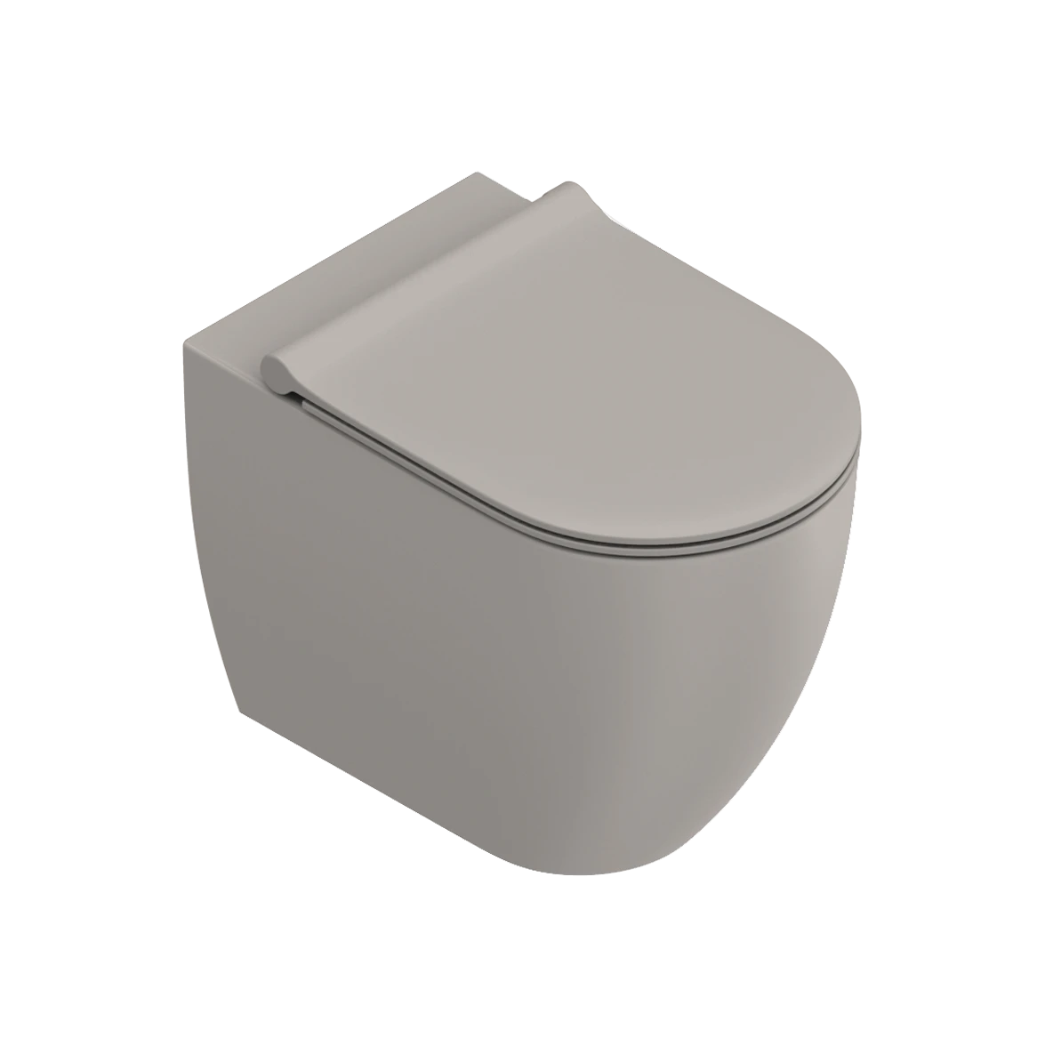 Catalano C 55 Rimless Floor Mount Toilet With Slim Seat
