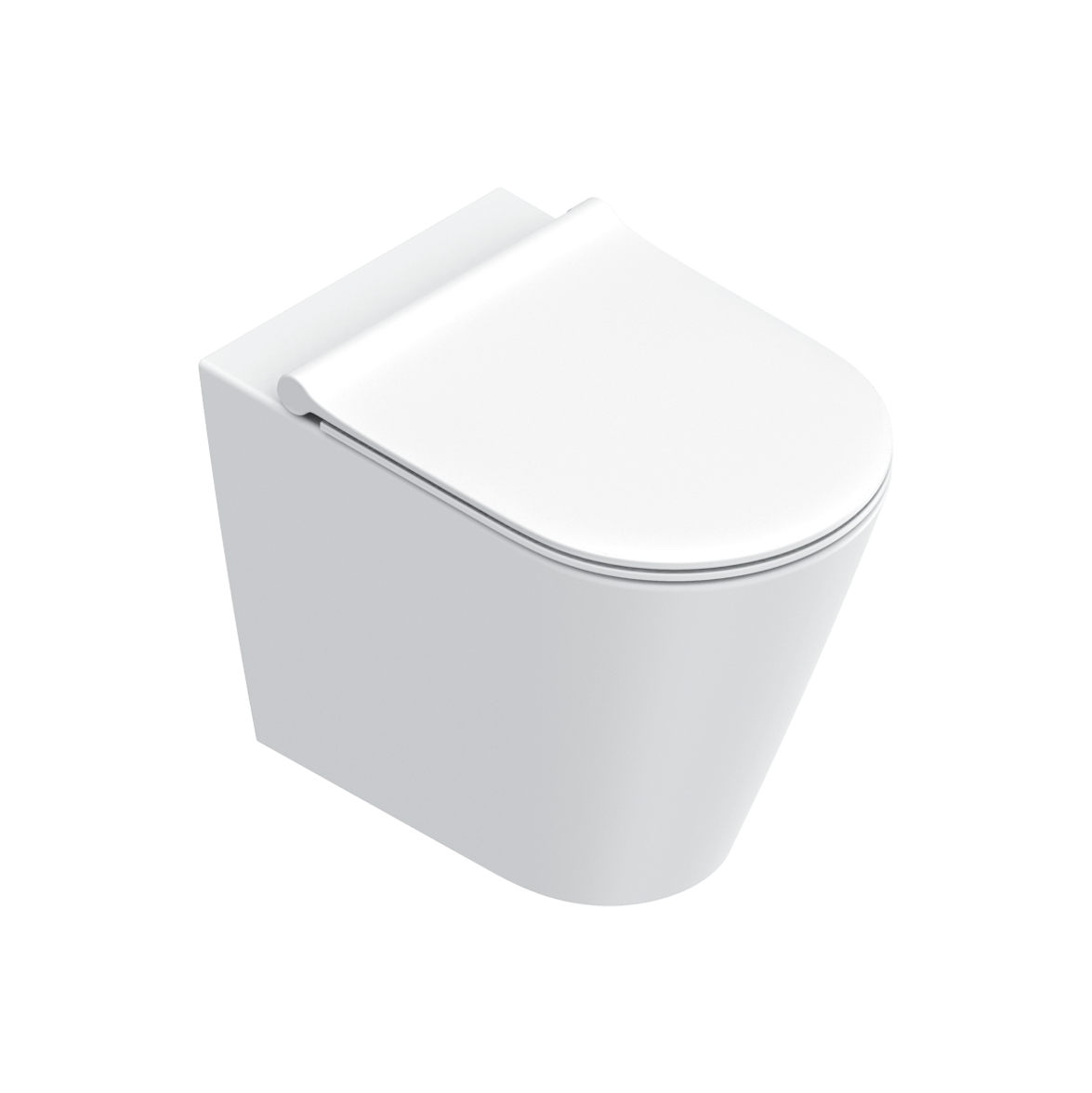 Catalano Z 55 Rimless Floor Mount Toilet With Slim Seat - Multiple Colours and Finishes