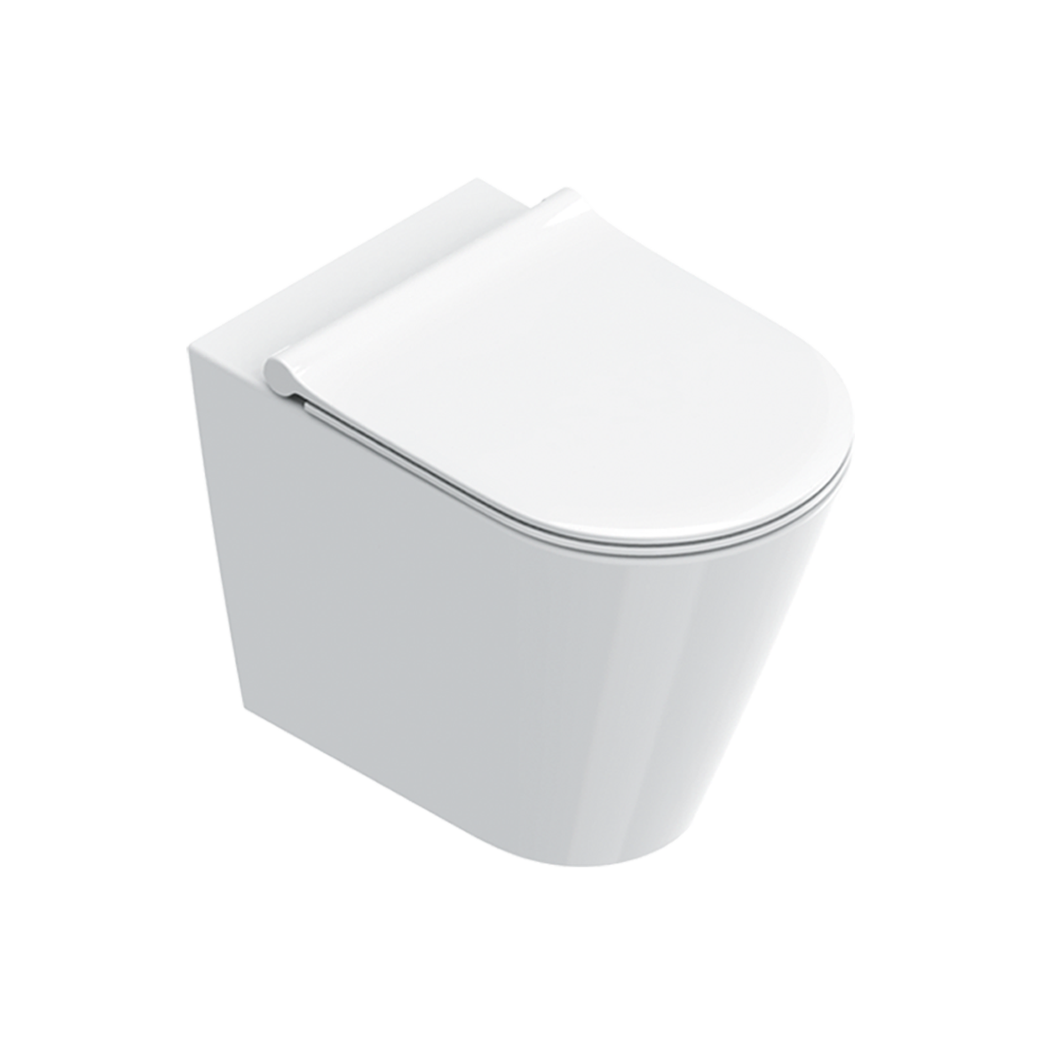 Catalano Z 55 Rimless Floor Mount Toilet With Slim Seat - Multiple Colours and Finishes