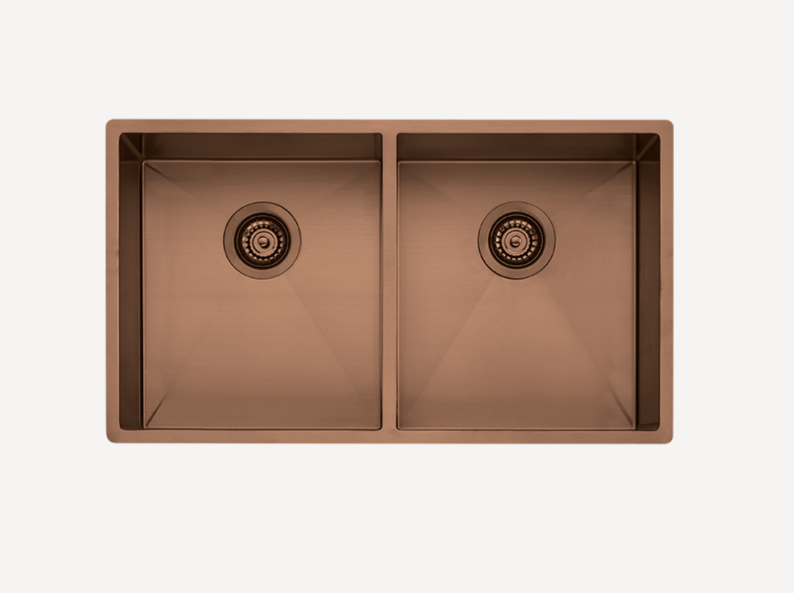 Spectra Double Bowl Sink Copper