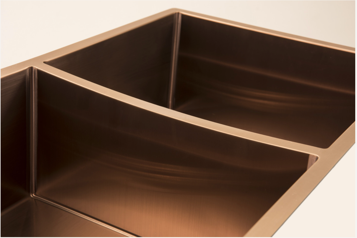 Spectra Double Bowl Sink Copper