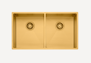 Spectra Double Bowl Sink Brushed Gold