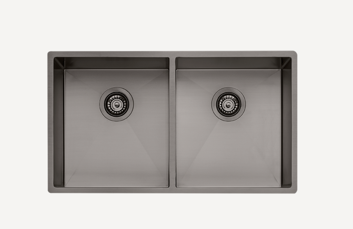 Spectra Double Bowl Sink Gun Metal