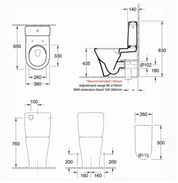 O.NOVO 2.0 DIRECTFLUSH BACK TO WALL TOILET WITH SLIM SEAT