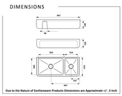 Chambord Henri 1 & 1/2 Bowl Fireclay Kitchen Sinks