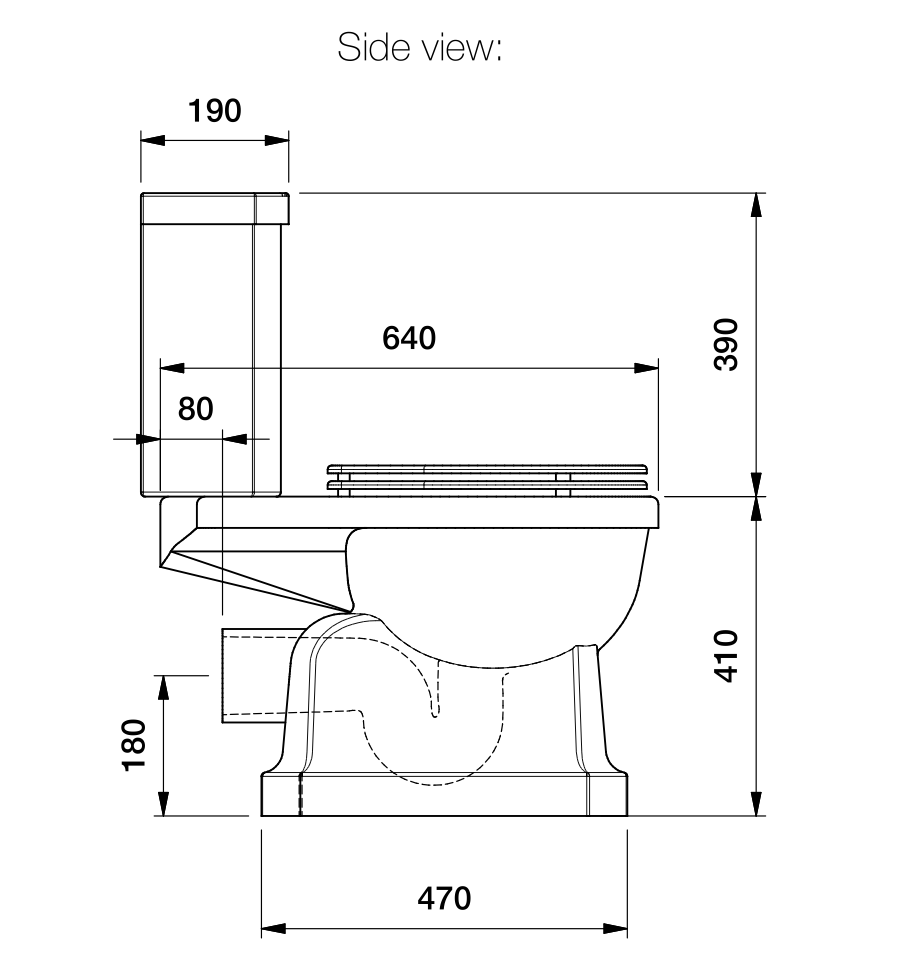 Classique Toilet Suite from Brodware P Trap