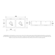 Shaws Double Bowl 1000mm Fireclay Butlers Sink