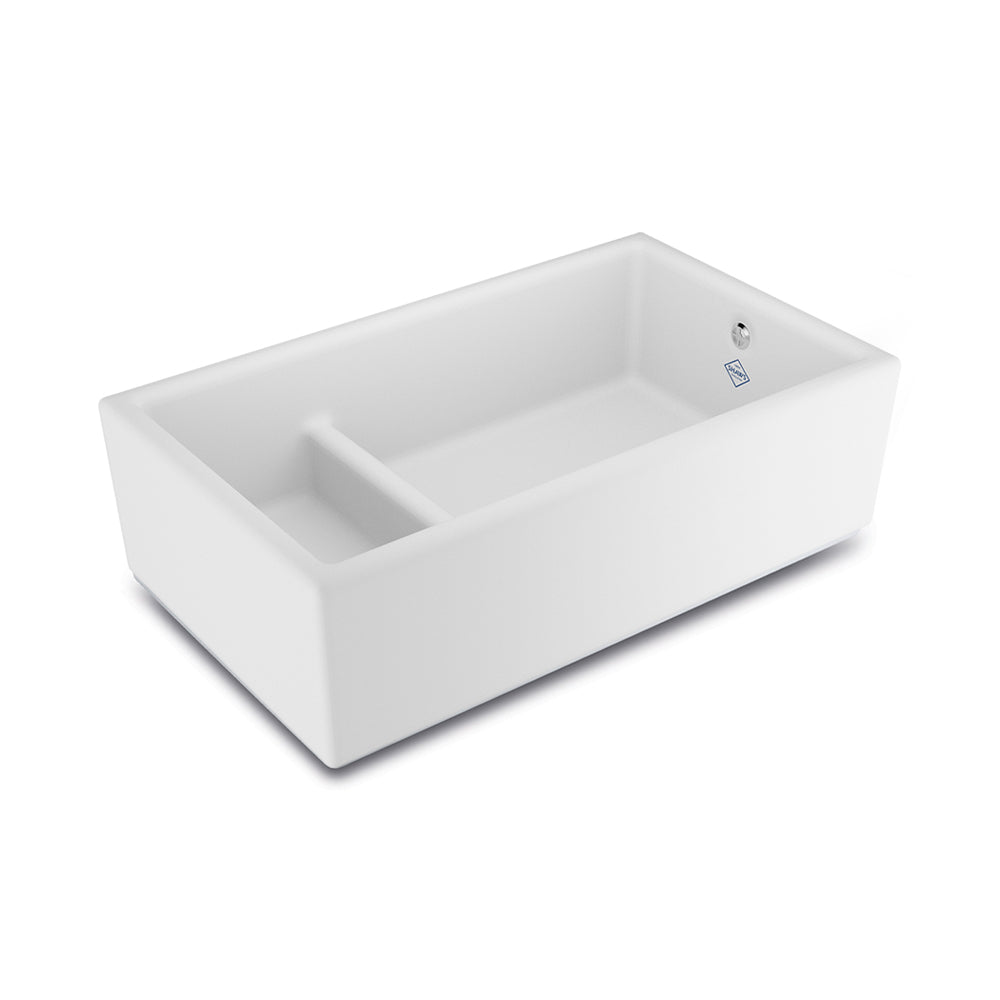 Shaws Hawkshaw 800mm Double Bowl Fireclay Butlers Sink
