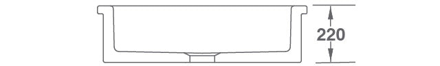 Shaws Bowland 600mm Fireclay Butlers Sink