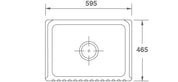 Shaws Bowland 600mm Fireclay Butlers Sink